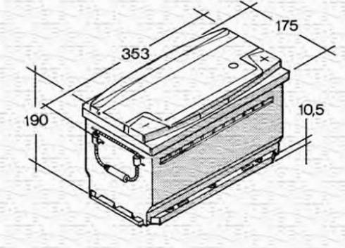 Magneti Marelli 067143440003 - Startera akumulatoru baterija www.autospares.lv