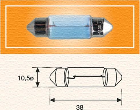 Magneti Marelli 009462100000 - Kvēlspuldze, Numura apgaismojuma lukturis www.autospares.lv