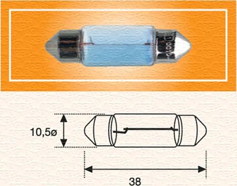 Magneti Marelli 009600390000 - Bulb, licence plate light www.autospares.lv