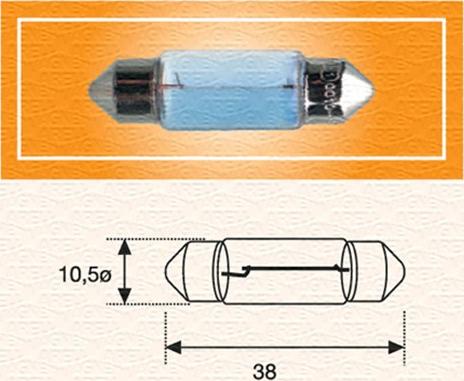 Magneti Marelli 009600220000 - Kvēlspuldze, Numura apgaismojuma lukturis www.autospares.lv