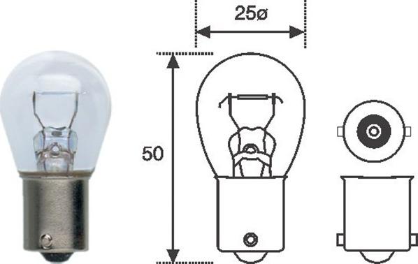 Magneti Marelli 008506100000 - Bulb, indicator www.autospares.lv