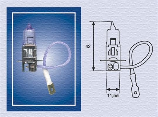 Magneti Marelli 002554100000 - Лампа накаливания, противотуманная фара www.autospares.lv