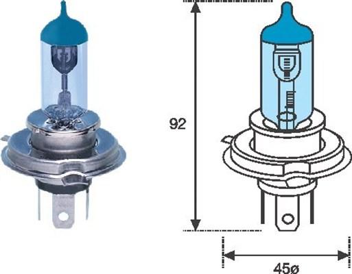 Magneti Marelli 002602100000 - Kvēlspuldze, Tālās gaismas lukturis www.autospares.lv