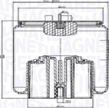 Magneti Marelli 030607020520 - Pneimoatsperes spilvens, Pneimopiekare www.autospares.lv