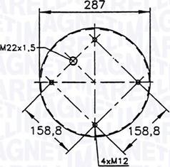 Magneti Marelli 030607020097 - Pneimoatsperes spilvens, Pneimopiekare www.autospares.lv