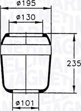 Magneti Marelli 030607020034 - Pneimoatsperes spilvens, Pneimopiekare www.autospares.lv