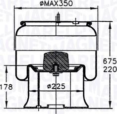 Magneti Marelli 030607020192 - Pneimoatsperes spilvens, Pneimopiekare autospares.lv