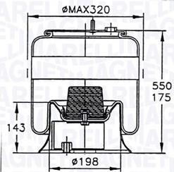 Magneti Marelli 030607020118 - Bellow, air suspension www.autospares.lv