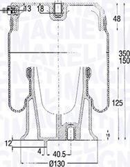 Magneti Marelli 030607020185 - Pneimoatsperes spilvens, Pneimopiekare www.autospares.lv