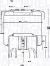 Magneti Marelli 030607020304 - Pneimoatsperes spilvens, Pneimopiekare www.autospares.lv