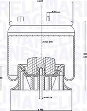 Magneti Marelli 030607020295 - Pneimoatsperes spilvens, Pneimopiekare www.autospares.lv