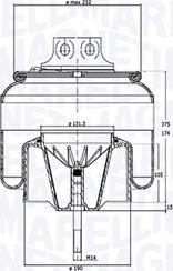 Magneti Marelli 030607020273 - Pneimoatsperes spilvens, Pneimopiekare www.autospares.lv