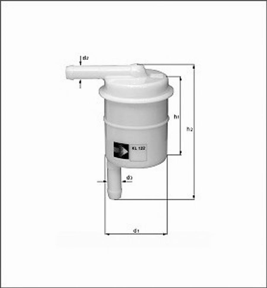 Magneti Marelli 154096315810 - Degvielas filtrs www.autospares.lv