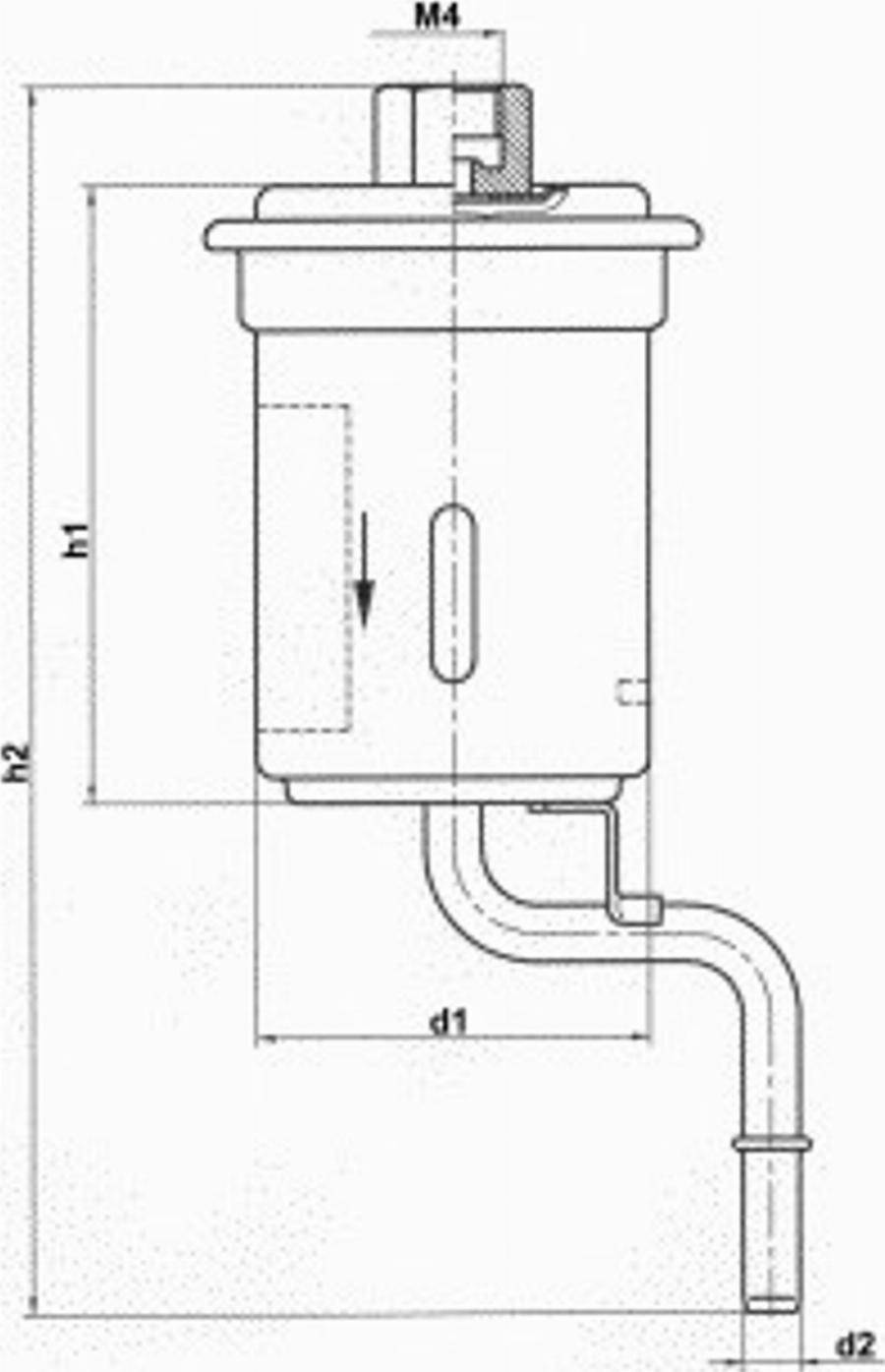 Magneti Marelli 154065445480 - Топливный фильтр www.autospares.lv