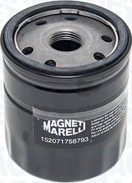 Magneti Marelli 152071758793 - Eļļas filtrs autospares.lv