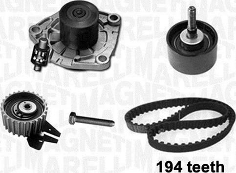 Magneti Marelli 341404050001 - Водяной насос + комплект зубчатого ремня ГРМ www.autospares.lv