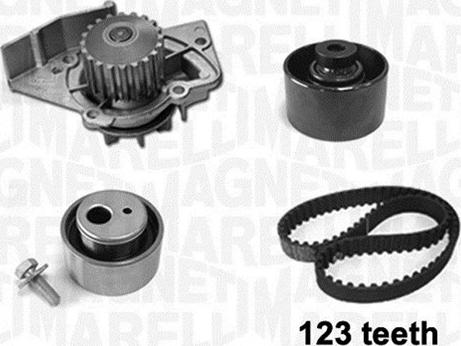 Magneti Marelli 341404160001 - Ūdenssūknis + Zobsiksnas komplekts www.autospares.lv