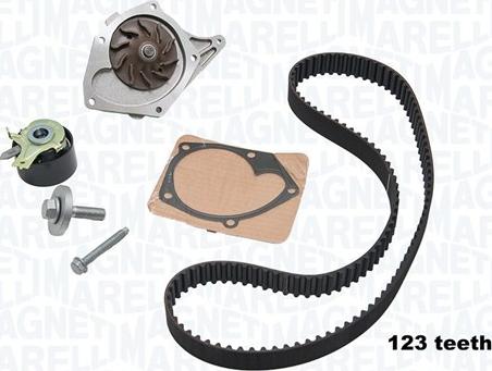 Magneti Marelli 341404730002 - Ūdenssūknis + Zobsiksnas komplekts www.autospares.lv