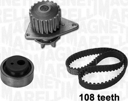 Magneti Marelli 341401950001 - Ūdenssūknis + Zobsiksnas komplekts www.autospares.lv