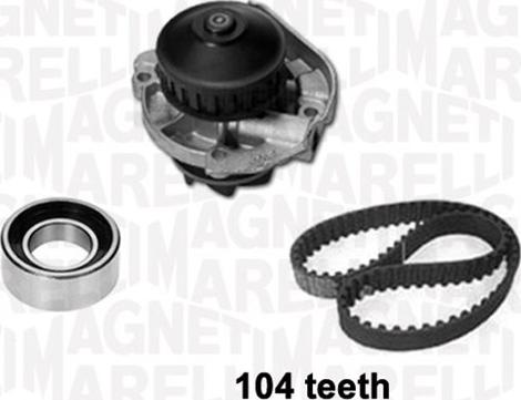 Magneti Marelli 341401580001 - Водяной насос + комплект зубчатого ремня ГРМ www.autospares.lv