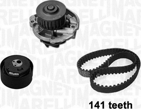 Magneti Marelli 341401860001 - Ūdenssūknis + Zobsiksnas komplekts www.autospares.lv