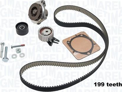 Magneti Marelli 341403440001 - Ūdenssūknis + Zobsiksnas komplekts www.autospares.lv