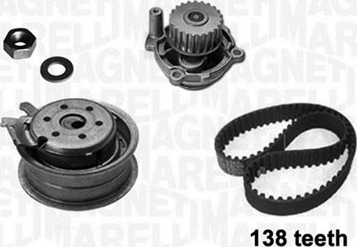 Magneti Marelli 341403640001 - Ūdenssūknis + Zobsiksnas komplekts www.autospares.lv