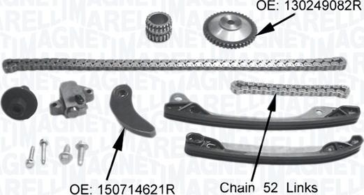 Magneti Marelli 341500001360 - Sadales vārpstas piedziņas ķēdes komplekts www.autospares.lv