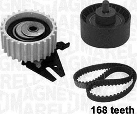 Magneti Marelli 341304850000 - Комплект зубчатого ремня ГРМ www.autospares.lv