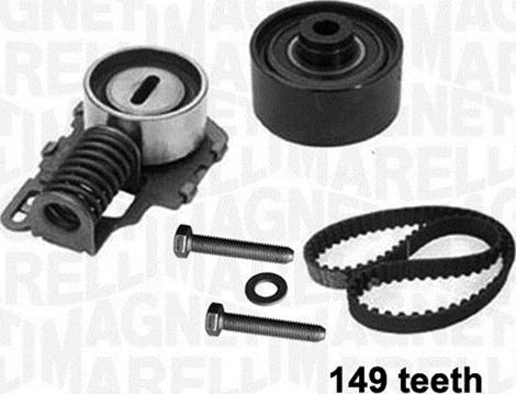 Magneti Marelli 341301980000 - Комплект зубчатого ремня ГРМ www.autospares.lv