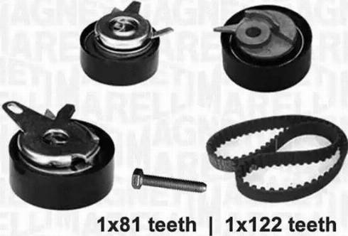 Magneti Marelli 341301530000 - Комплект зубчатого ремня ГРМ www.autospares.lv