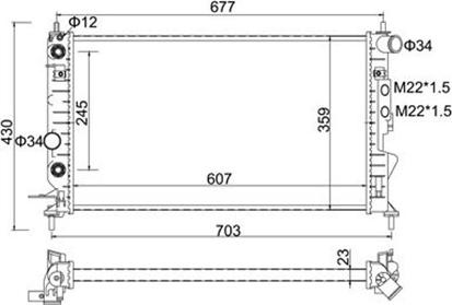 Magneti Marelli 359000300090 - Radiators, Motora dzesēšanas sistēma www.autospares.lv