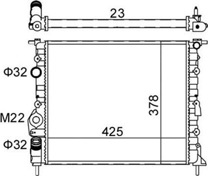 Magneti Marelli 359000300050 - Radiators, Motora dzesēšanas sistēma www.autospares.lv