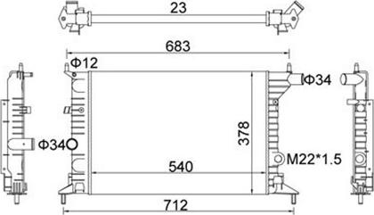 Magneti Marelli 359000300180 - Radiators, Motora dzesēšanas sistēma www.autospares.lv