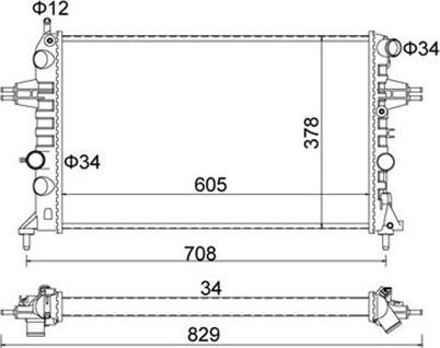 Magneti Marelli 359000300170 - Radiators, Motora dzesēšanas sistēma www.autospares.lv