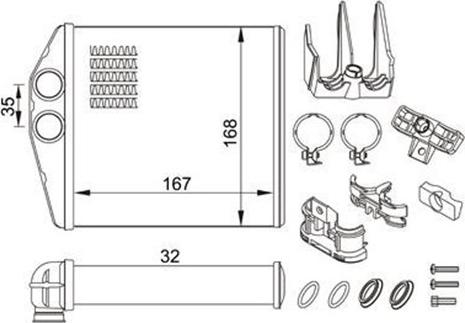 Magneti Marelli 359000300820 - Siltummainis, Salona apsilde www.autospares.lv