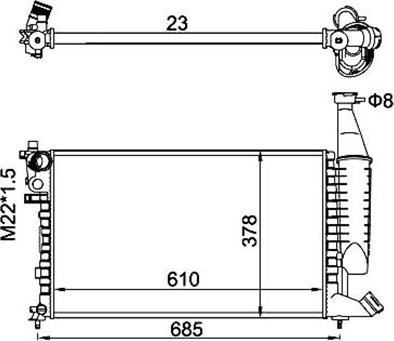 Magneti Marelli 359000300390 - Radiators, Motora dzesēšanas sistēma www.autospares.lv