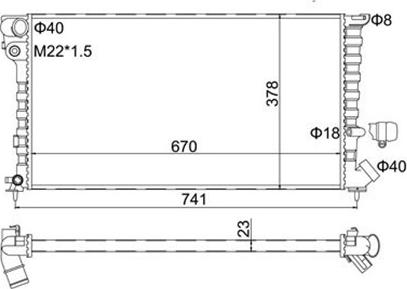 Magneti Marelli 359000300340 - Radiators, Motora dzesēšanas sistēma www.autospares.lv