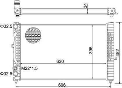 Magneti Marelli 359000300250 - Radiators, Motora dzesēšanas sistēma www.autospares.lv