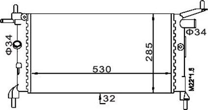 Magneti Marelli 359000300200 - Radiators, Motora dzesēšanas sistēma www.autospares.lv