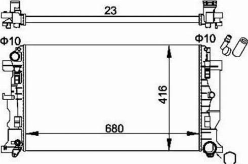 Magneti Marelli 359000301400 - Radiators, Motora dzesēšanas sistēma www.autospares.lv