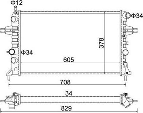 Magneti Marelli 359000301520 - Radiators, Motora dzesēšanas sistēma www.autospares.lv