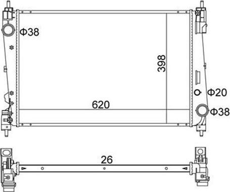 Magneti Marelli 359000301610 - Radiators, Motora dzesēšanas sistēma www.autospares.lv