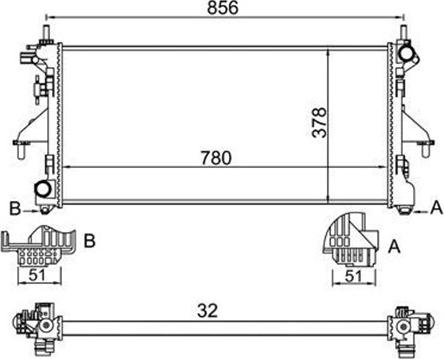 Magneti Marelli 359000301020 - Radiators, Motora dzesēšanas sistēma www.autospares.lv