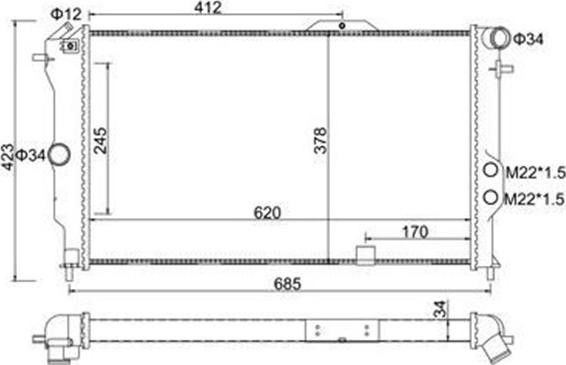 Magneti Marelli 359000301390 - Radiators, Motora dzesēšanas sistēma www.autospares.lv