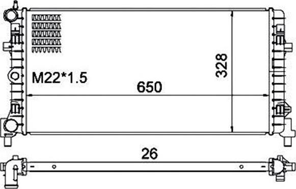 Magneti Marelli 359000301340 - Radiators, Motora dzesēšanas sistēma www.autospares.lv