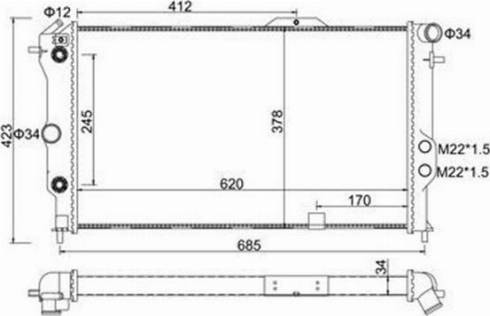 Magneti Marelli 359000301300 - Radiators, Motora dzesēšanas sistēma www.autospares.lv