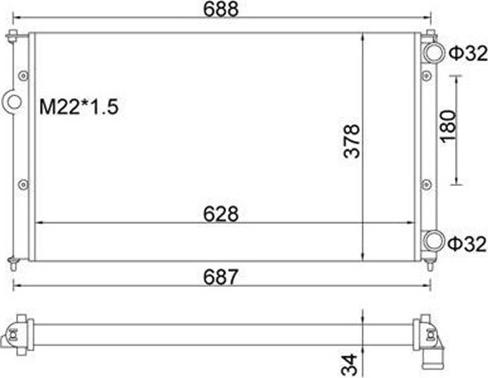 Magneti Marelli 359000301720 - Radiators, Motora dzesēšanas sistēma autospares.lv