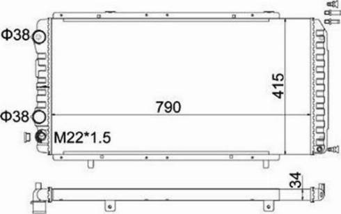 Magneti Marelli 359000310060 - Radiators, Motora dzesēšanas sistēma www.autospares.lv