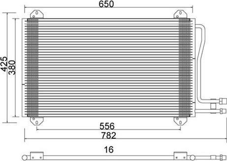 Magneti Marelli 359003220980 - Kondensators, Gaisa kond. sistēma www.autospares.lv